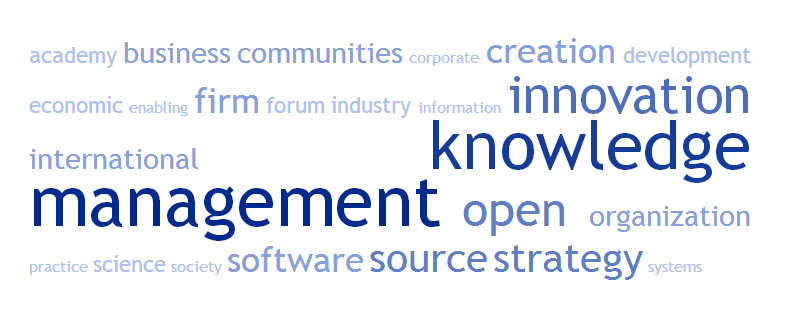 Enlarged view: Tag-Cloud of Research Fields